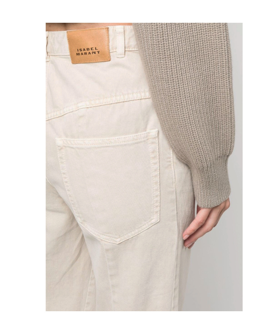ISABEL MARANT BELT RING DENIM TROUSERS
