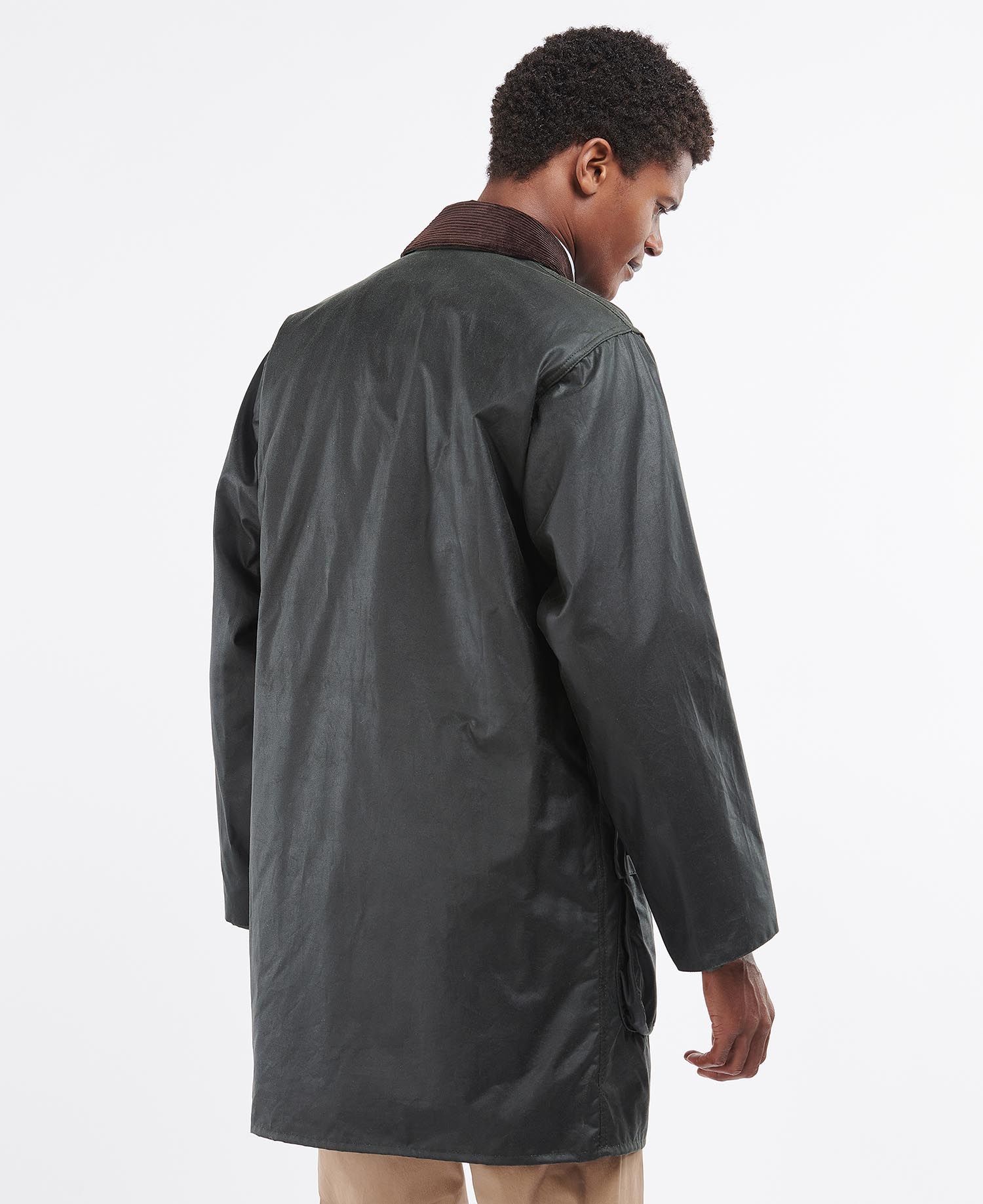 BARBOUR BORDER WAXED LIGHTWEIGHT JACKET