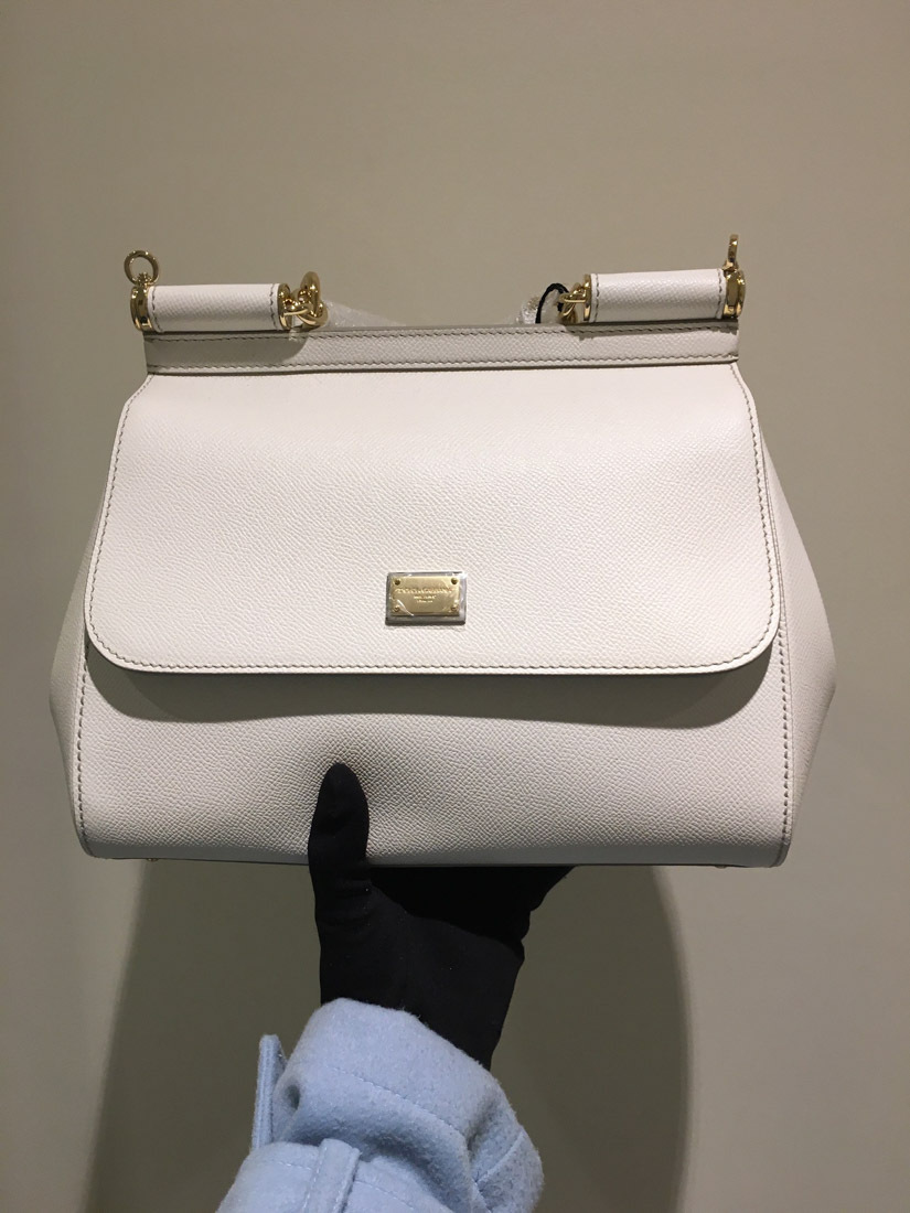 Dolce & Gabbana Sicily Tote Bag In White