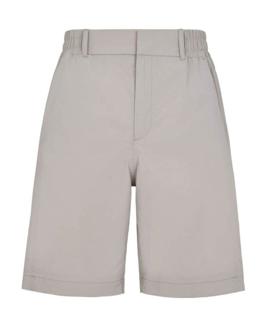 Fendi Zip-pockets Bermuda Shorts In Gray