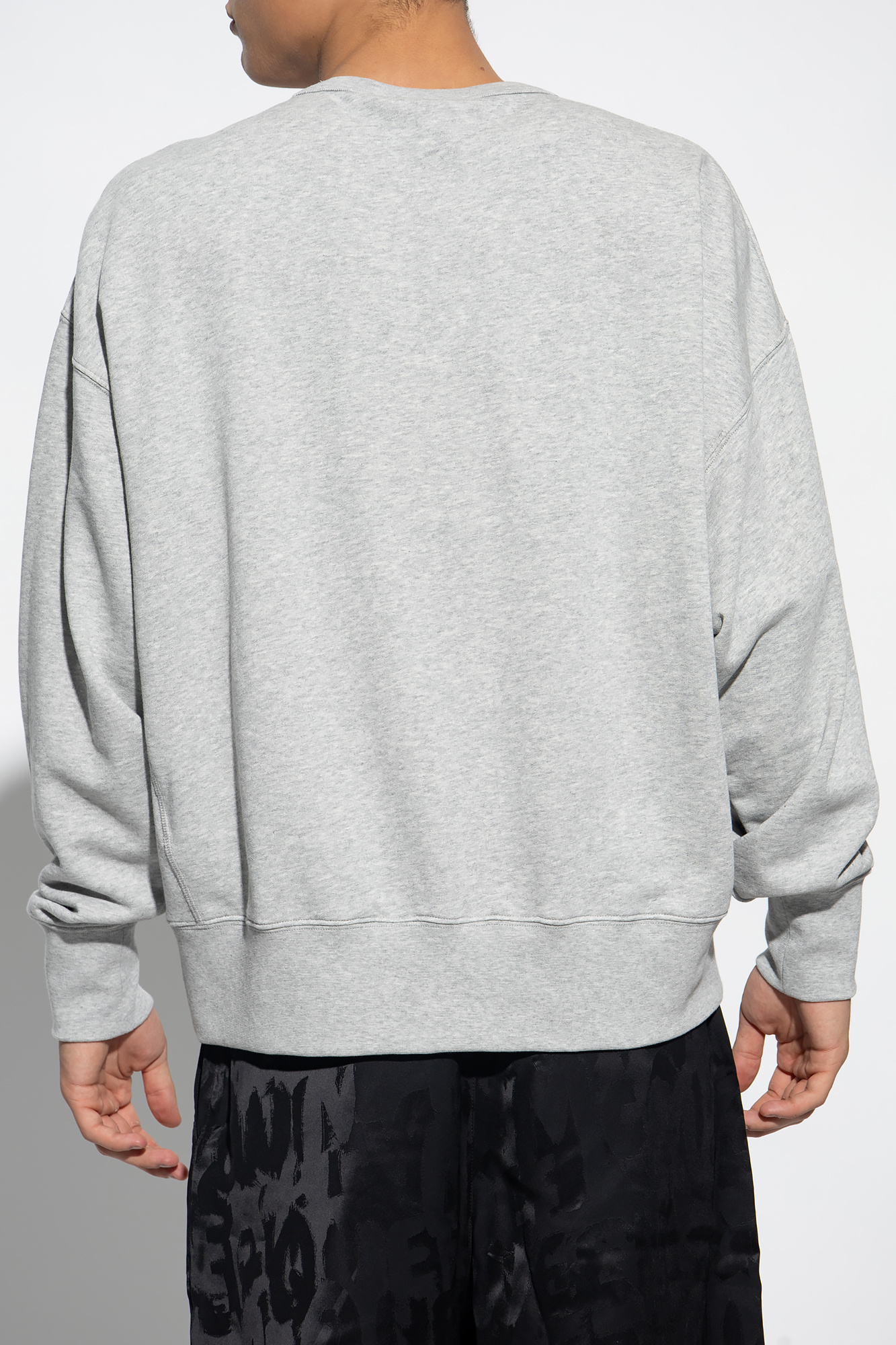Shop Alexander Mcqueen Logo-embroidered Cotton Hoodie In White