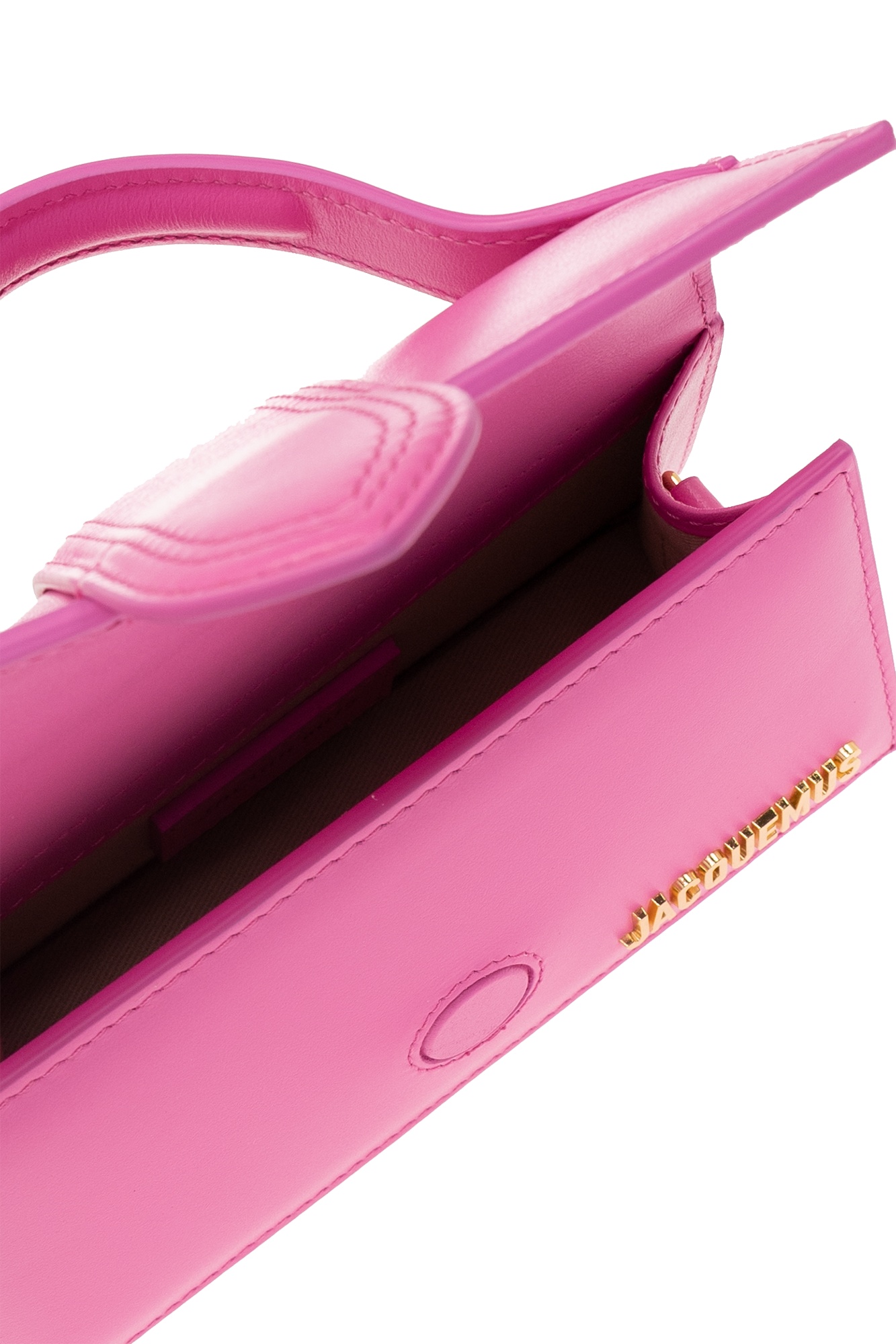 Jacquemus Le Bambinou Leather Top Handle Bag In Pink