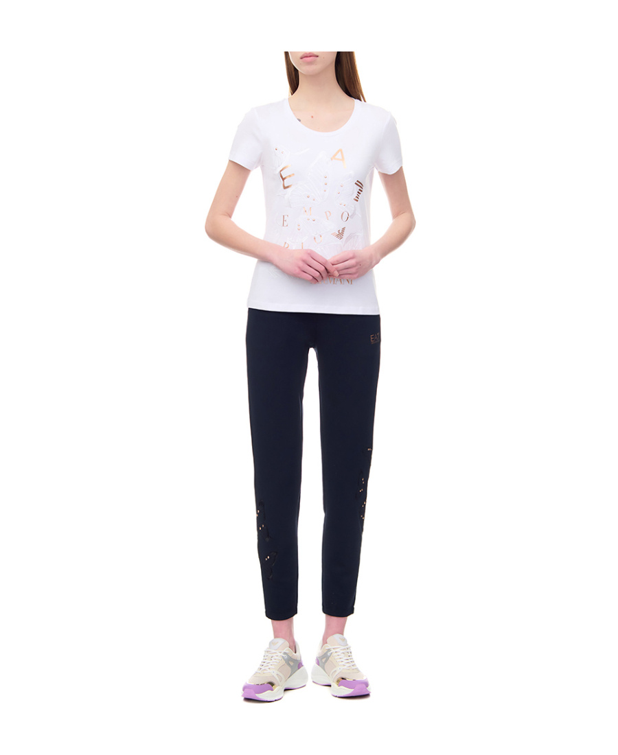 EA7 T-SHIRT WITH ROUND NECK AND SHORT SLEEVES 