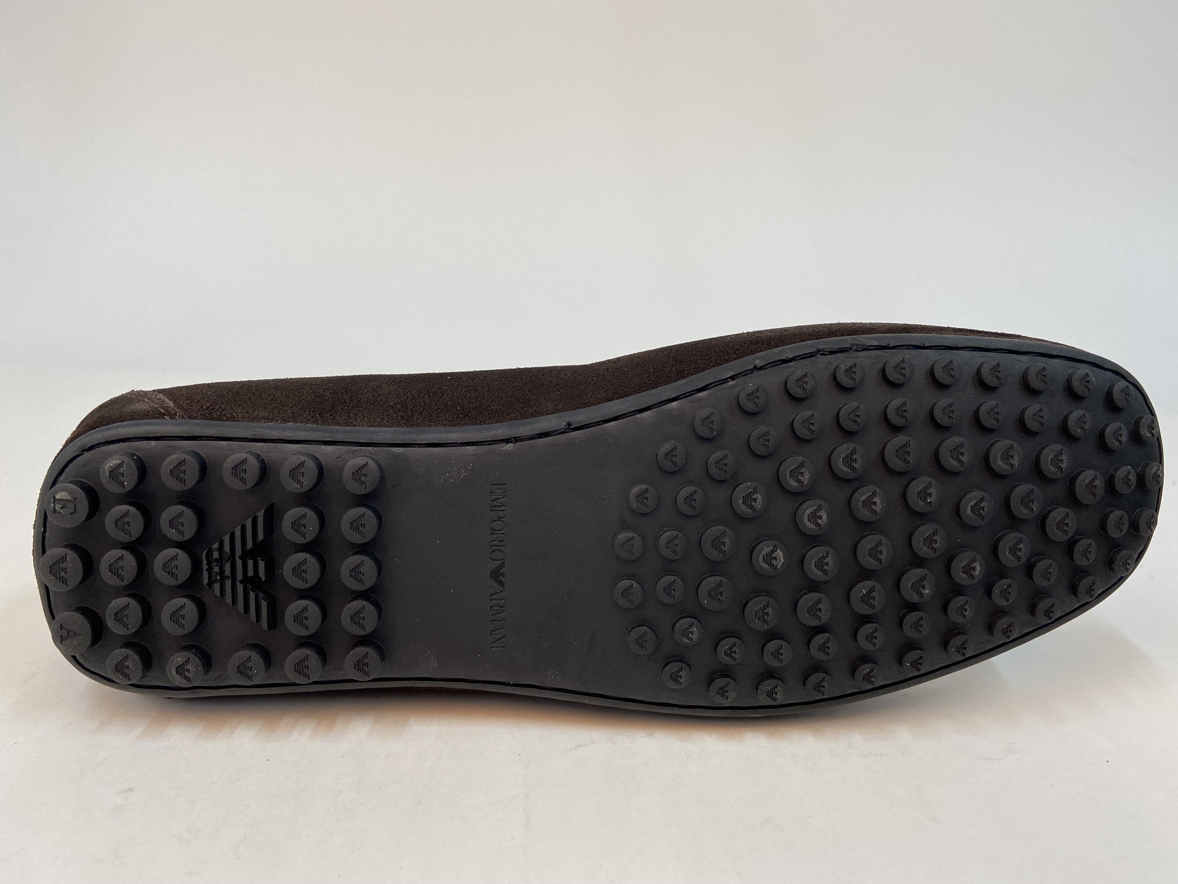 Emporio Armani Logo Business Casual Shoes In Black
