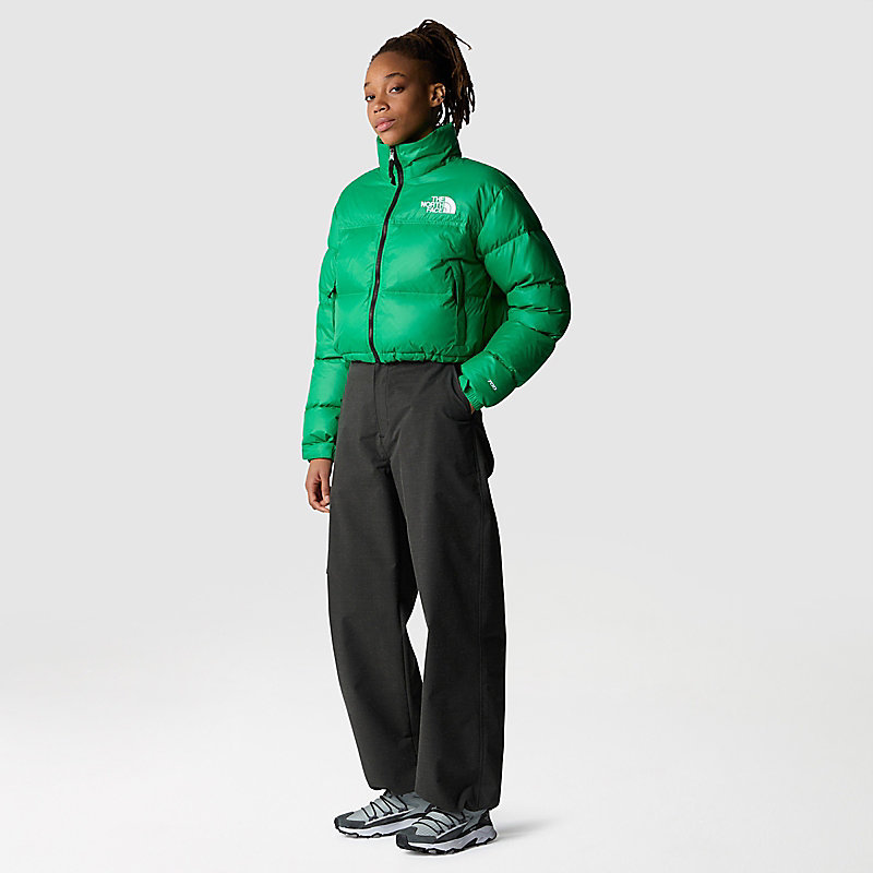 The North Face Nuptse Short Jacket In Green