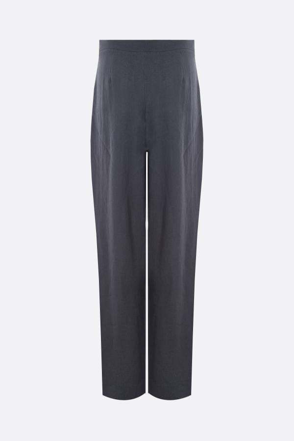 GIORGIO ARMANI LOOSE-FIT LINEN TROUSERS