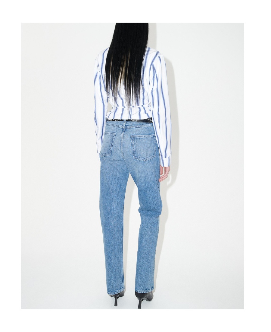 Our Legacy Women S Treble Cut Jeans Deadline Wash In Blue
