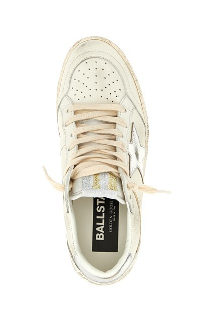 Golden Goose Star Detail Sneakers With Contrast Heel In White