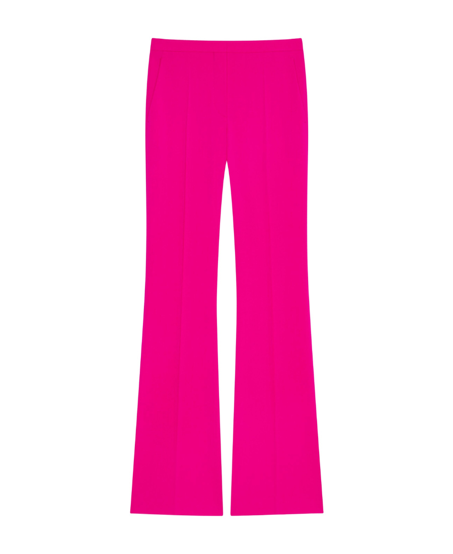 Givenchy Wool-blend Flared Trousers In Pink