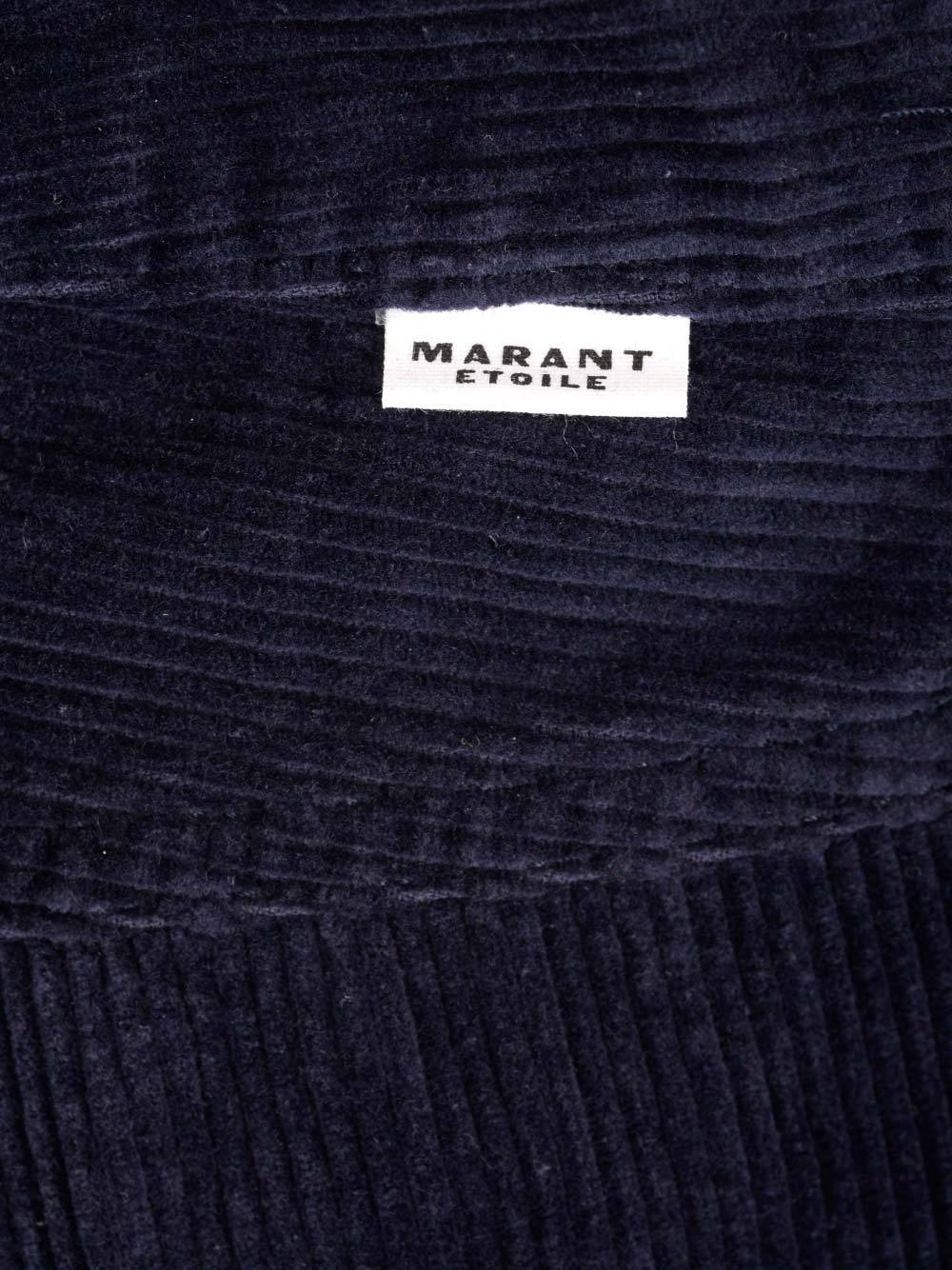 Isabel Marant Étoile Rwan Corduroy Straight-leg Trousers In Black