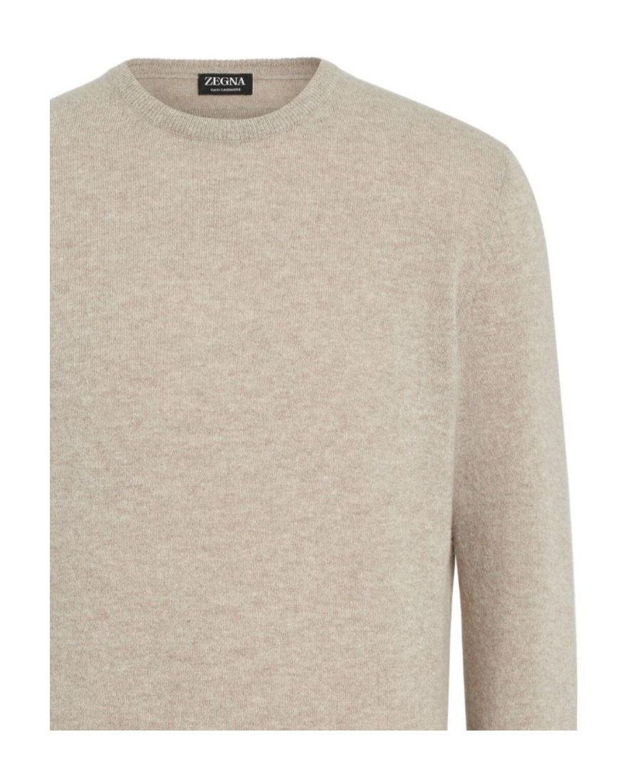 Zegna Oasi Cashmere Crewneck Jumper In Neutral