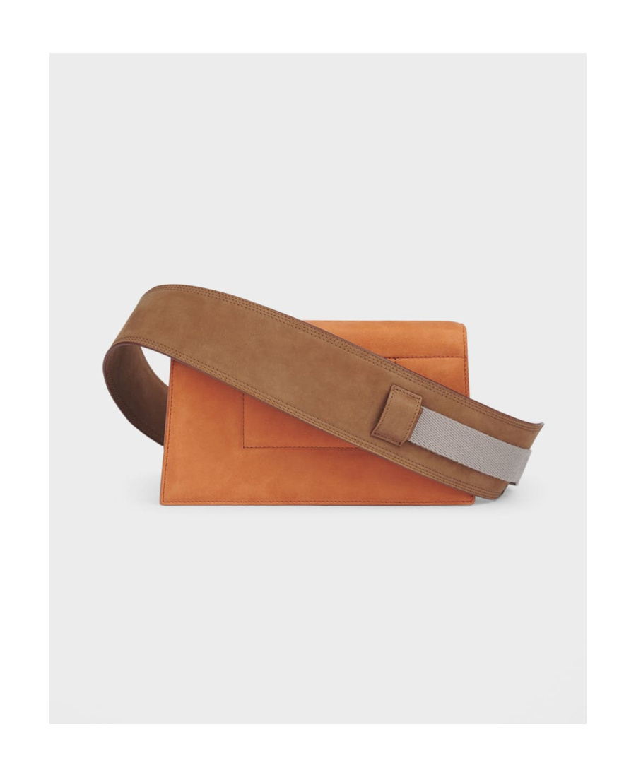 Jacquemus Logo Logo Flip Satchel In Brown
