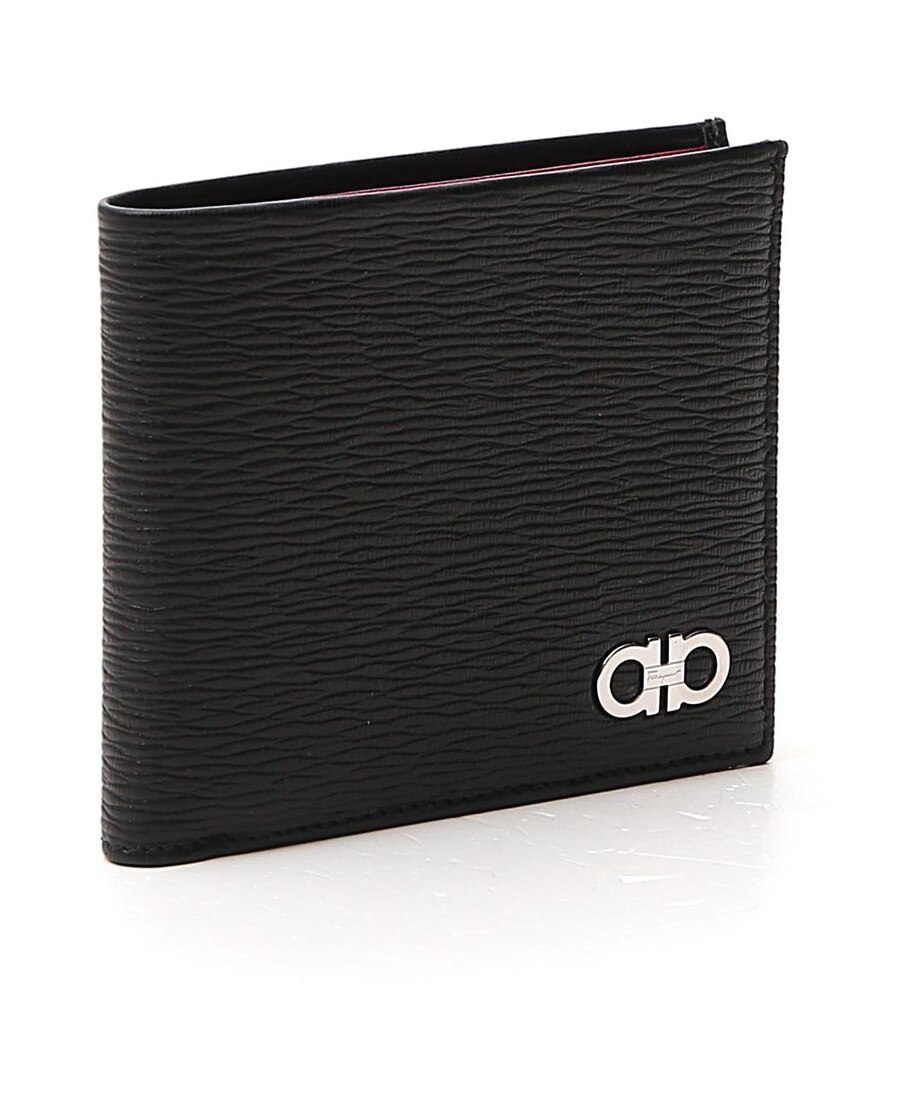 Ferragamo Revival Gancio Wallets And Card Holders In Black