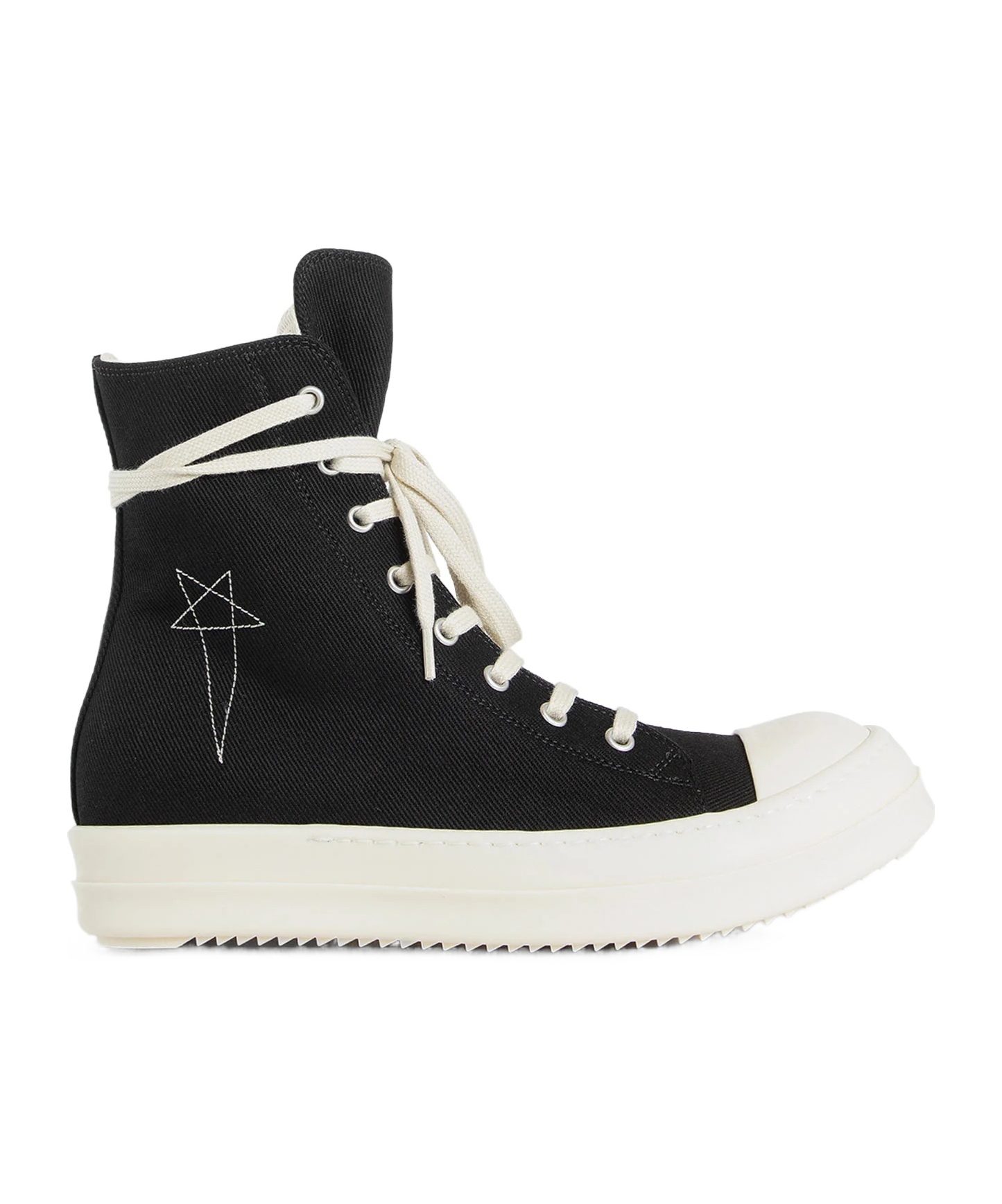 Rick Owens Drkshdw Logo-embroidered High-top Sneakers In Multi