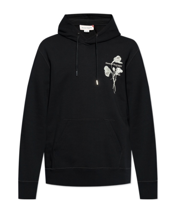 ALEXANDER MCQUEEN ALEXANDER MCQUEEN EMBROIDERED DRAWSTRING HOODIE