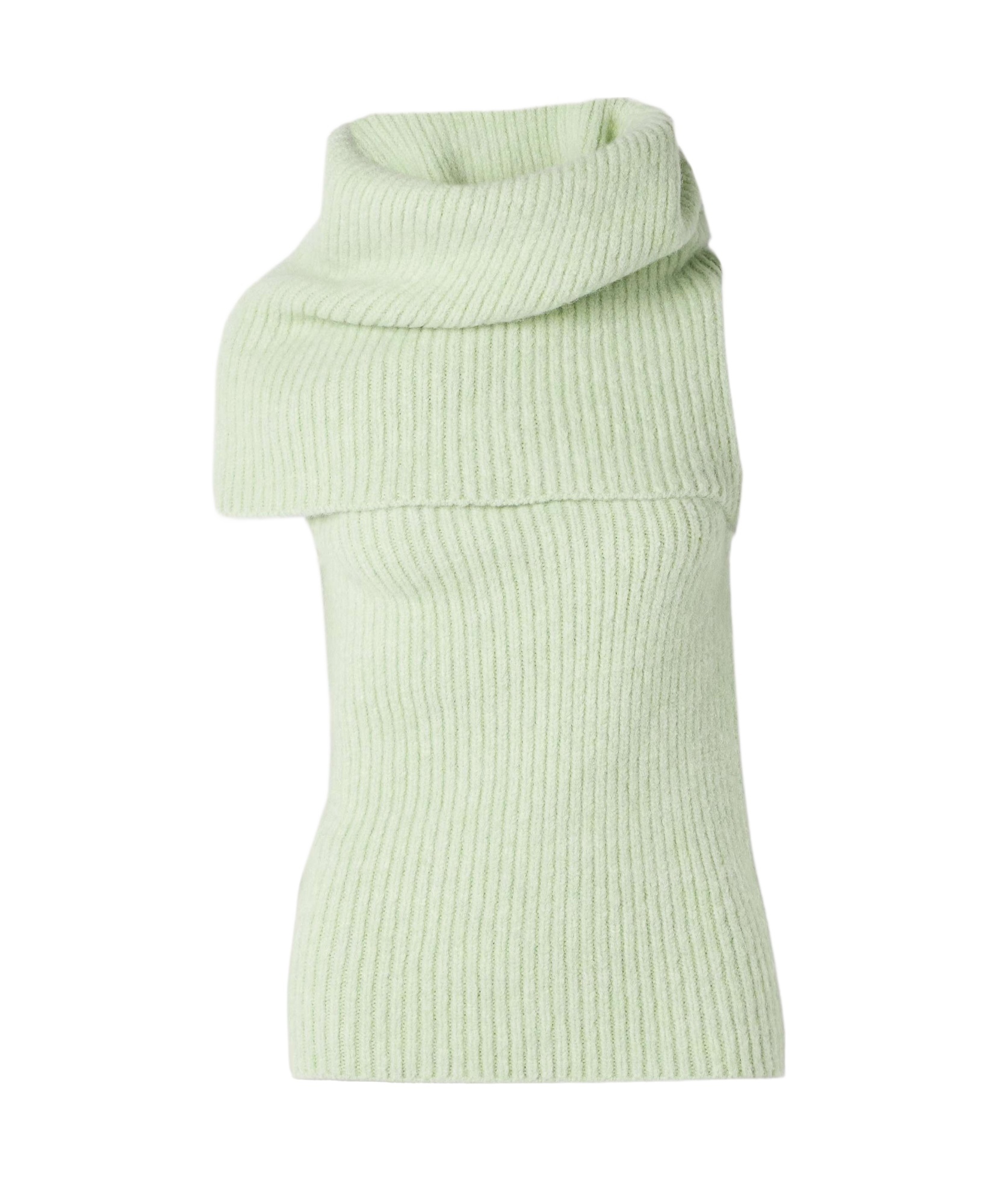 Rick Owens Draped Rib Knitted Turtleneck Sweater In Neutral