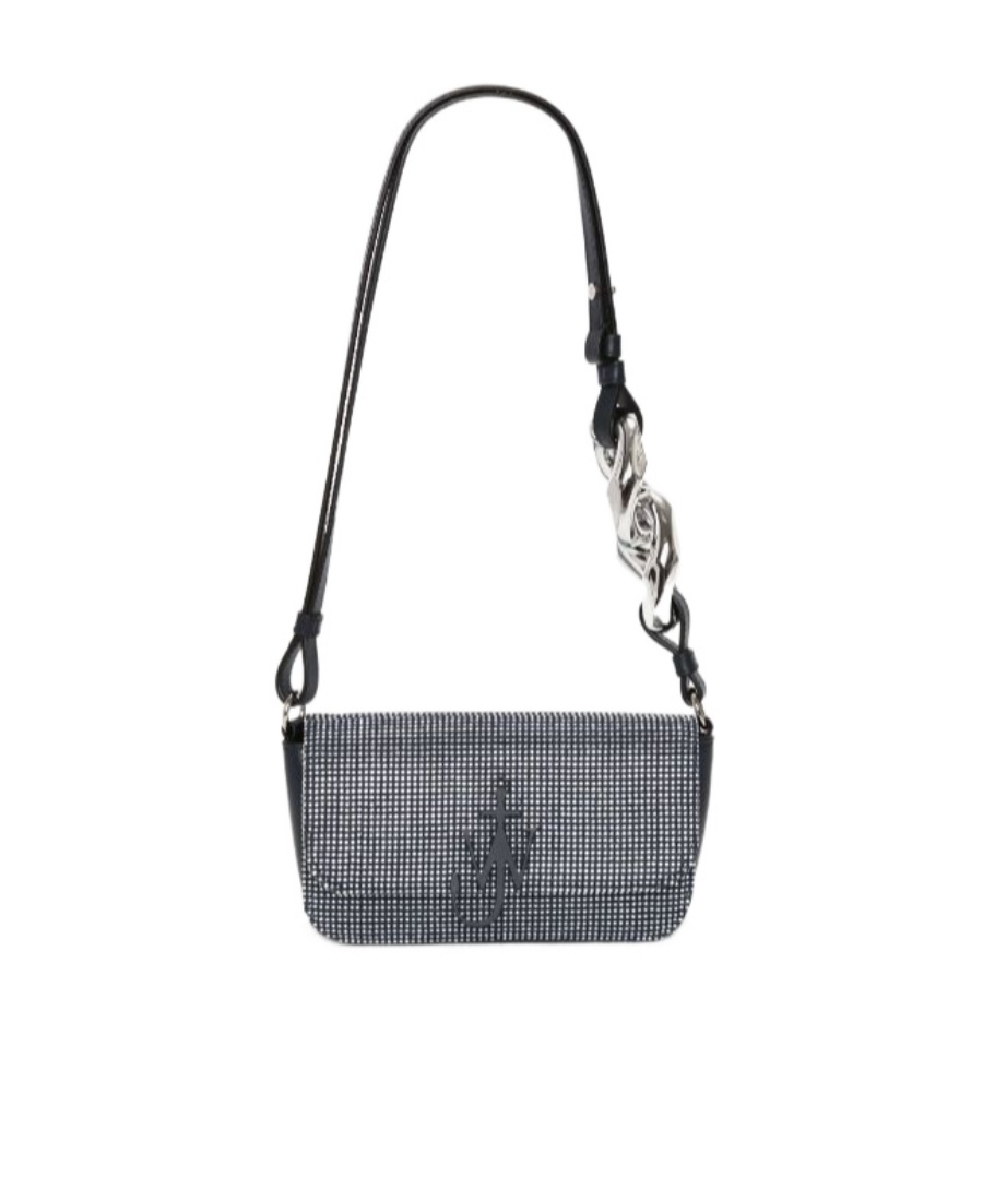 Jw Anderson Anchor-chain Baguette Shoulder Bag In Gray