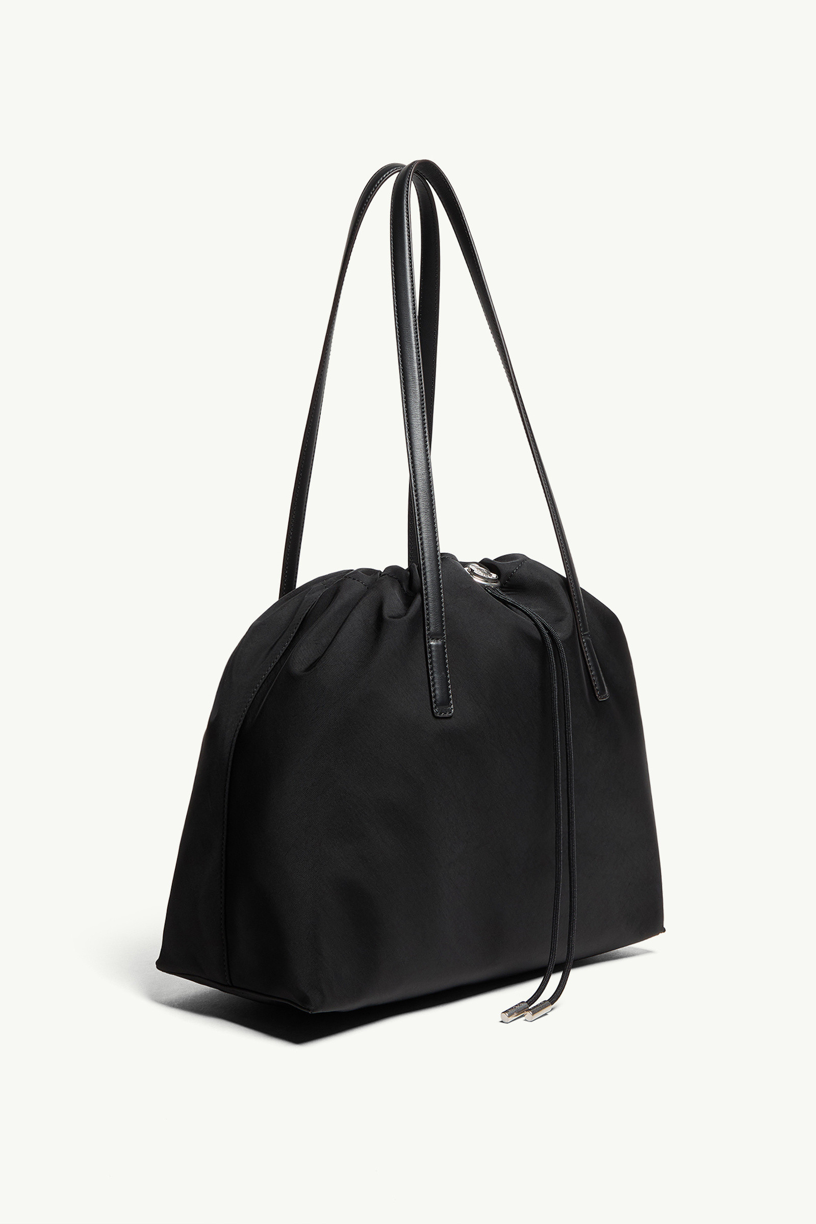 Moncler Drawstring Shoulder Bag In Black