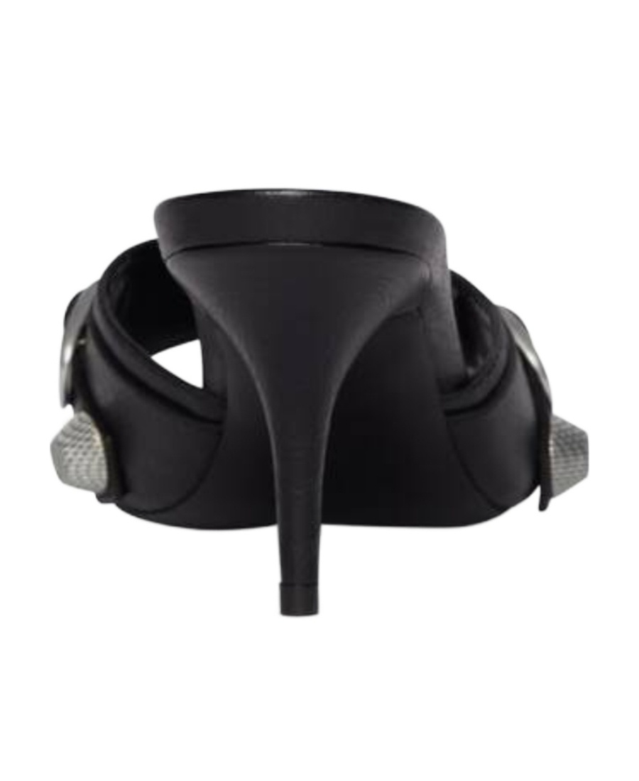 Balenciaga Sandali Cagole Donna Pelle Nero In Black