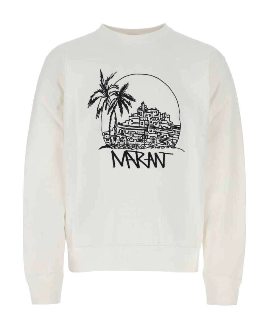 Isabel Marant Logo-embroidered Sweatshirt In White