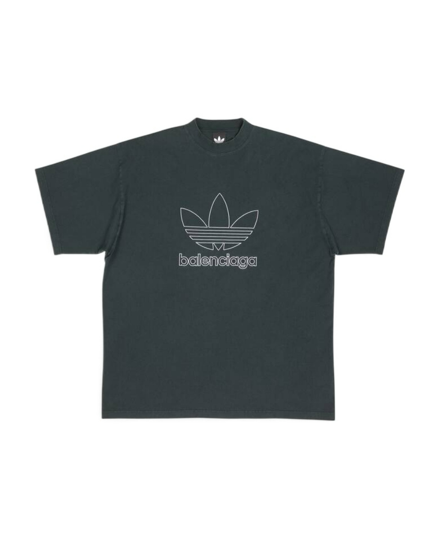 BALENCIAGA T-SHIRT BALENCIAGA / ADIDAS OVERSIZE IN VERDE