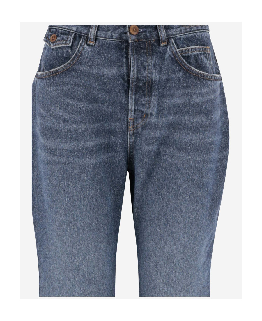 Chloé High-rise Heart-pocket Wide-leg Denim Jeans In Blue