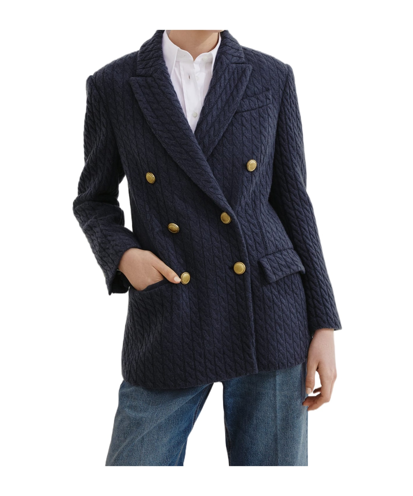 Brunello Cucinelli Double-breasted Textured Blazer In Black
