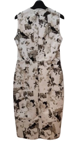 Max Mara V-neck Sleeveless Dress In Multi
