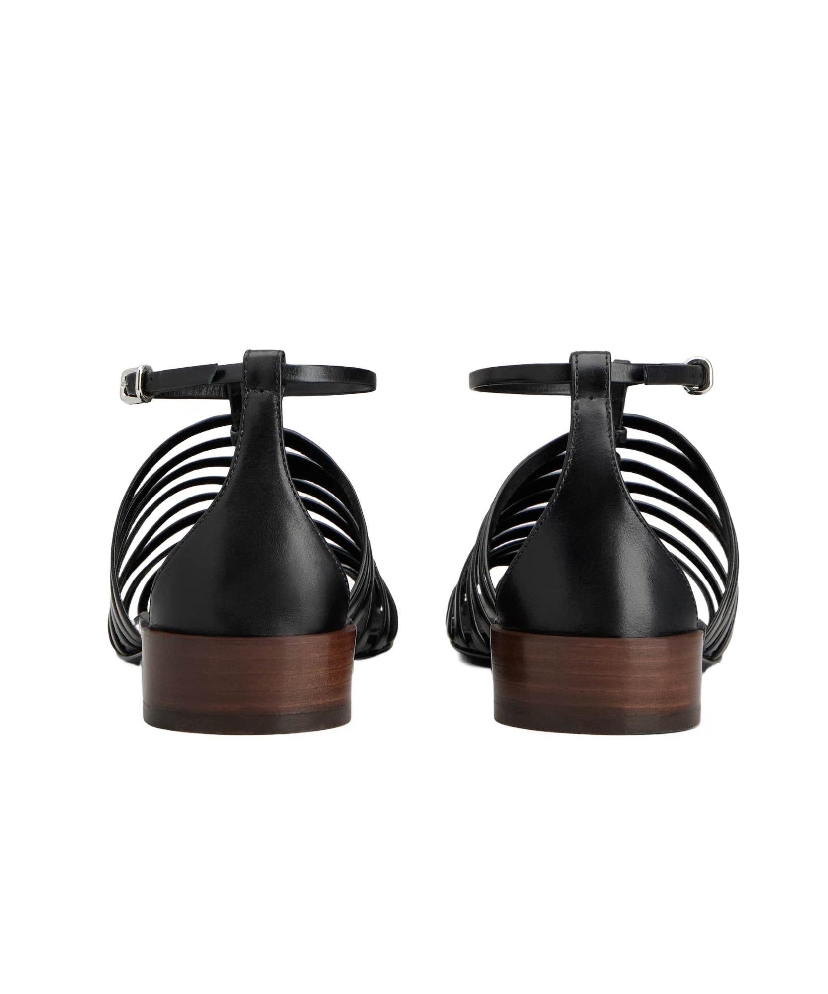 Tod's Hollowed-out Flat Sandals In Black