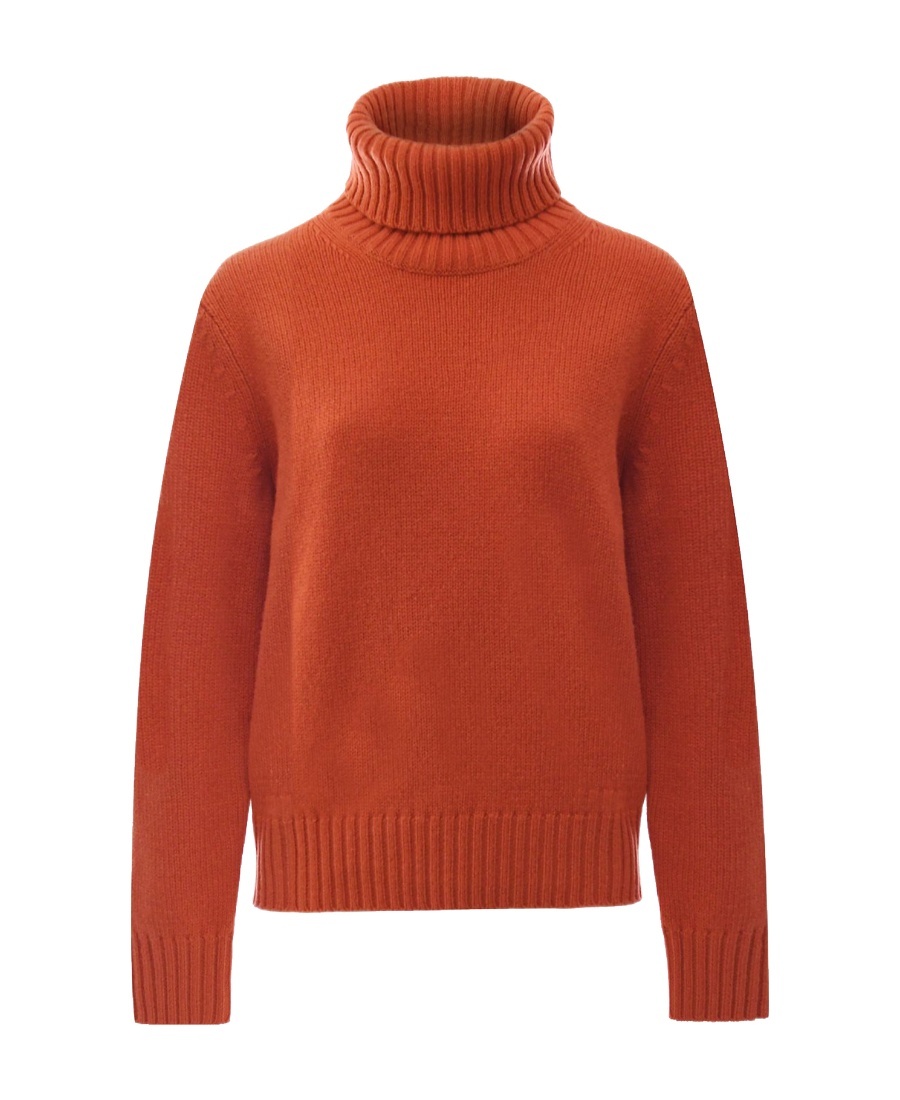 Ralph Lauren Roll-neck Wool Jumper In Brown