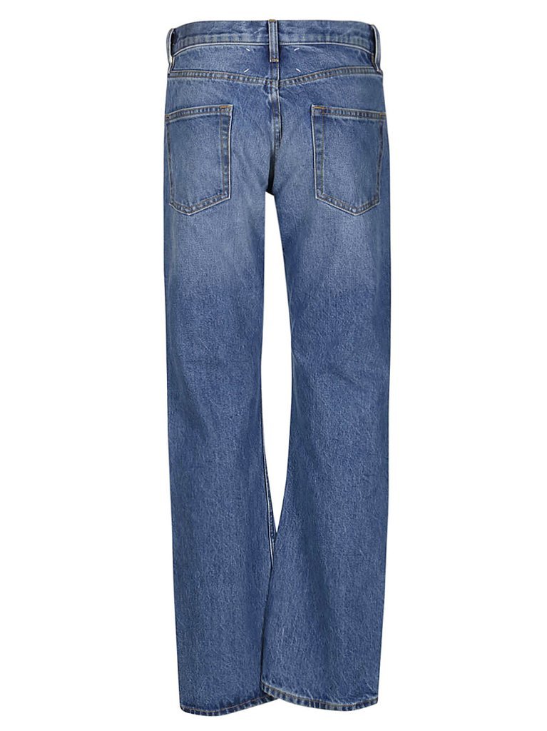 Maison Margiela Straight-leg Cropped Jeans In Blue