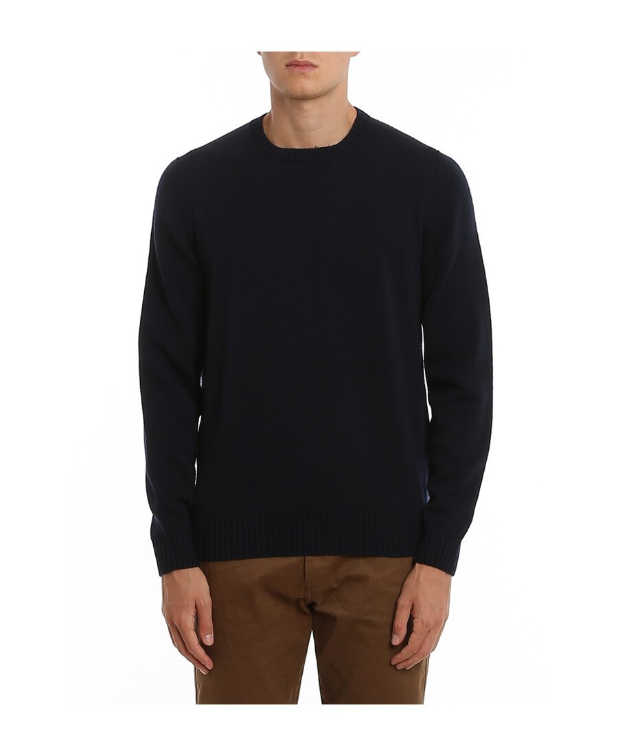 Drumohr Crew Neck Lightweight Jumper In Black