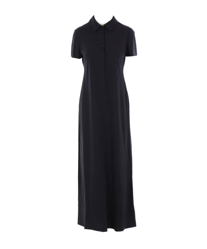The Row Short Sleeve Dress In Black