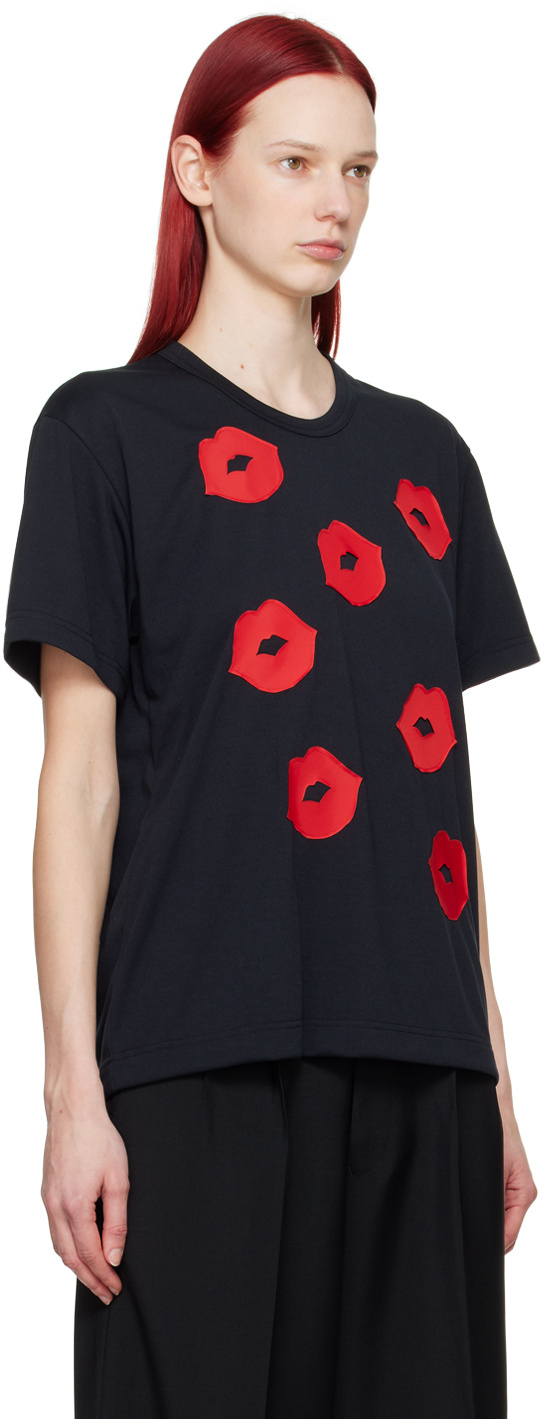 COMME DES GARÇONS COMME DES GARÇONS HOMME PLUS LIP-PRINTED CREWNECK T-SHIRT 