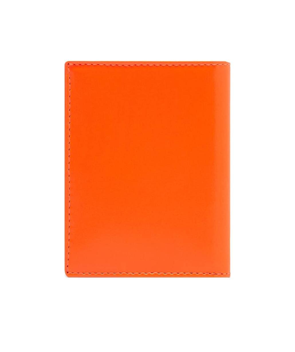 Comme Des Garçons Foldover-top Wallet In Red