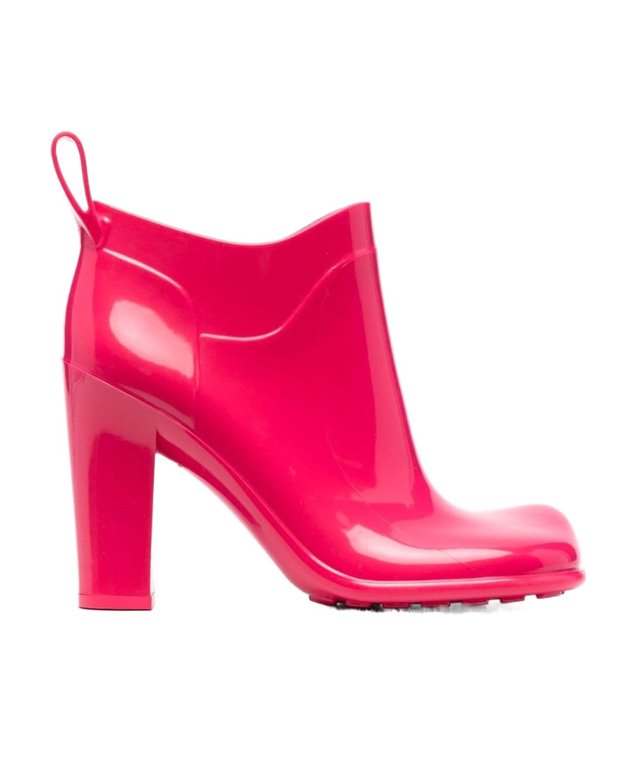 Bottega Veneta Shine 90mm Ankle Boots In Pink