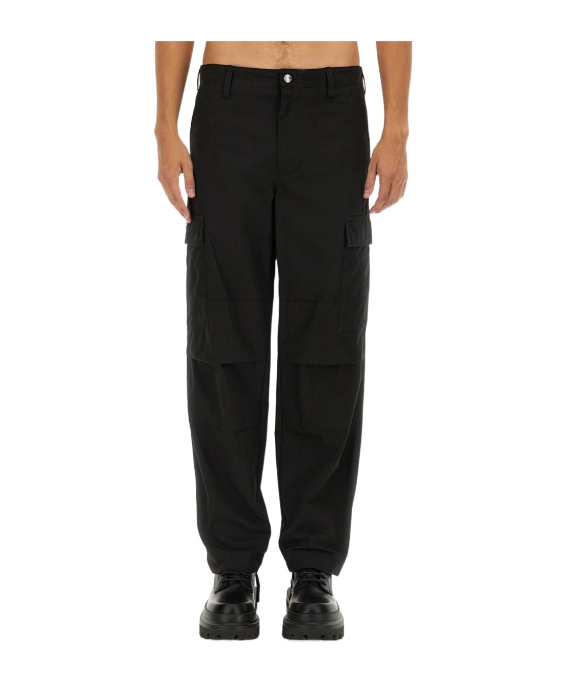 Dolce & Gabbana Cargo Pants Size 50 For Men In Black