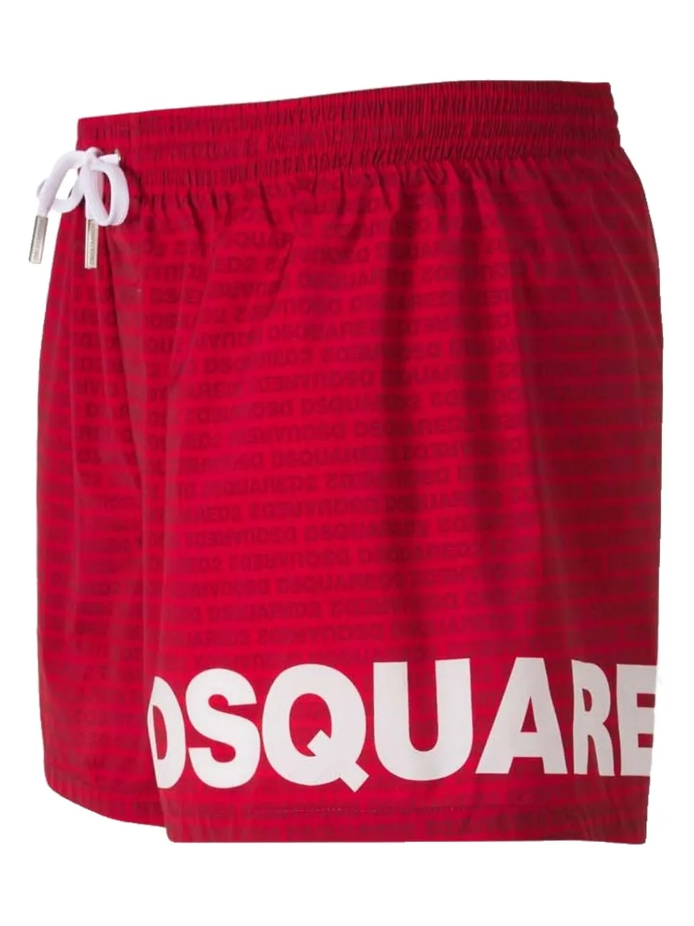 Shop Dsquared2 Wide-leg Swimming Trunks In Red
