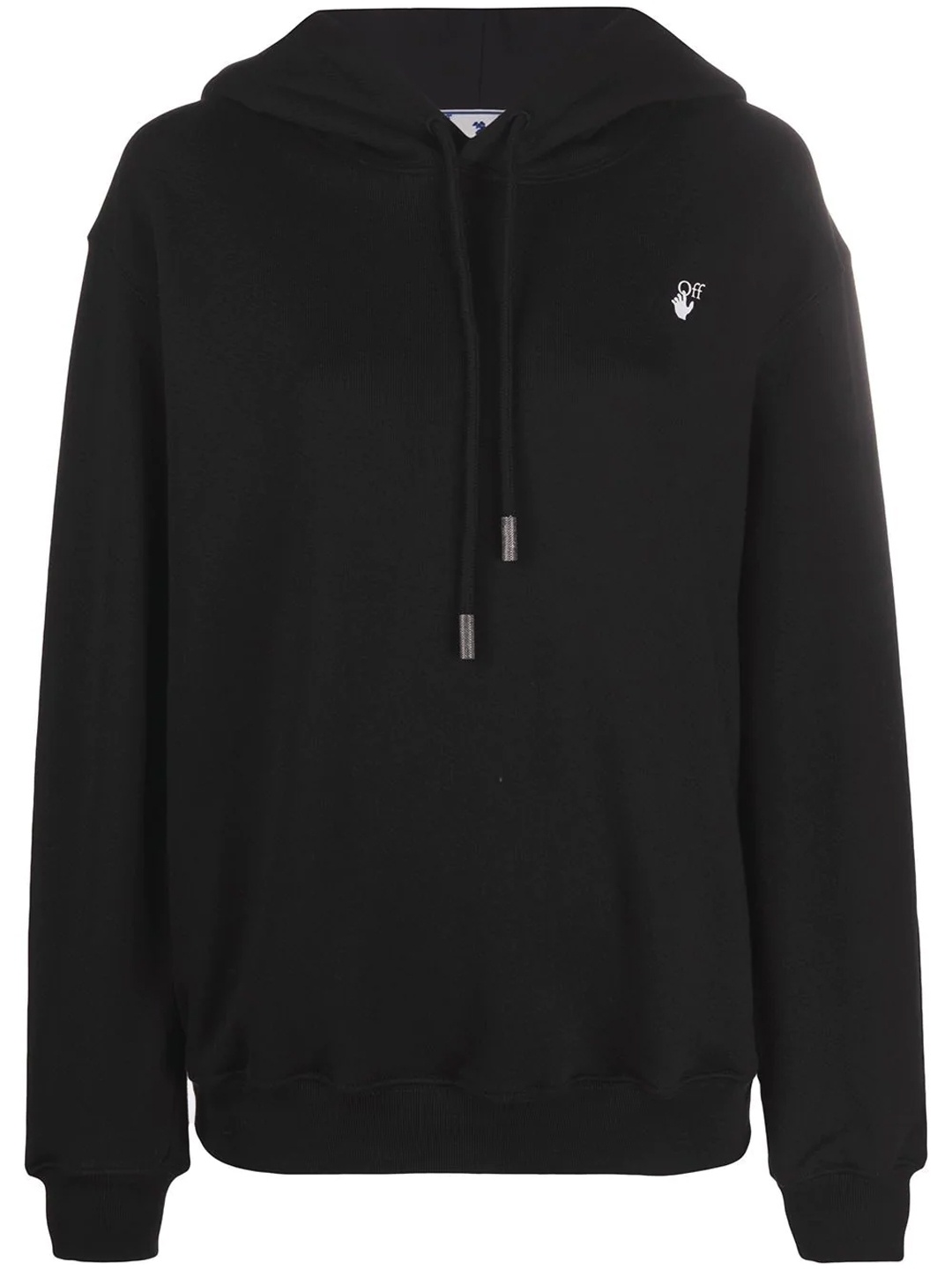 Off-white Floral-arrows Hoodie In Black