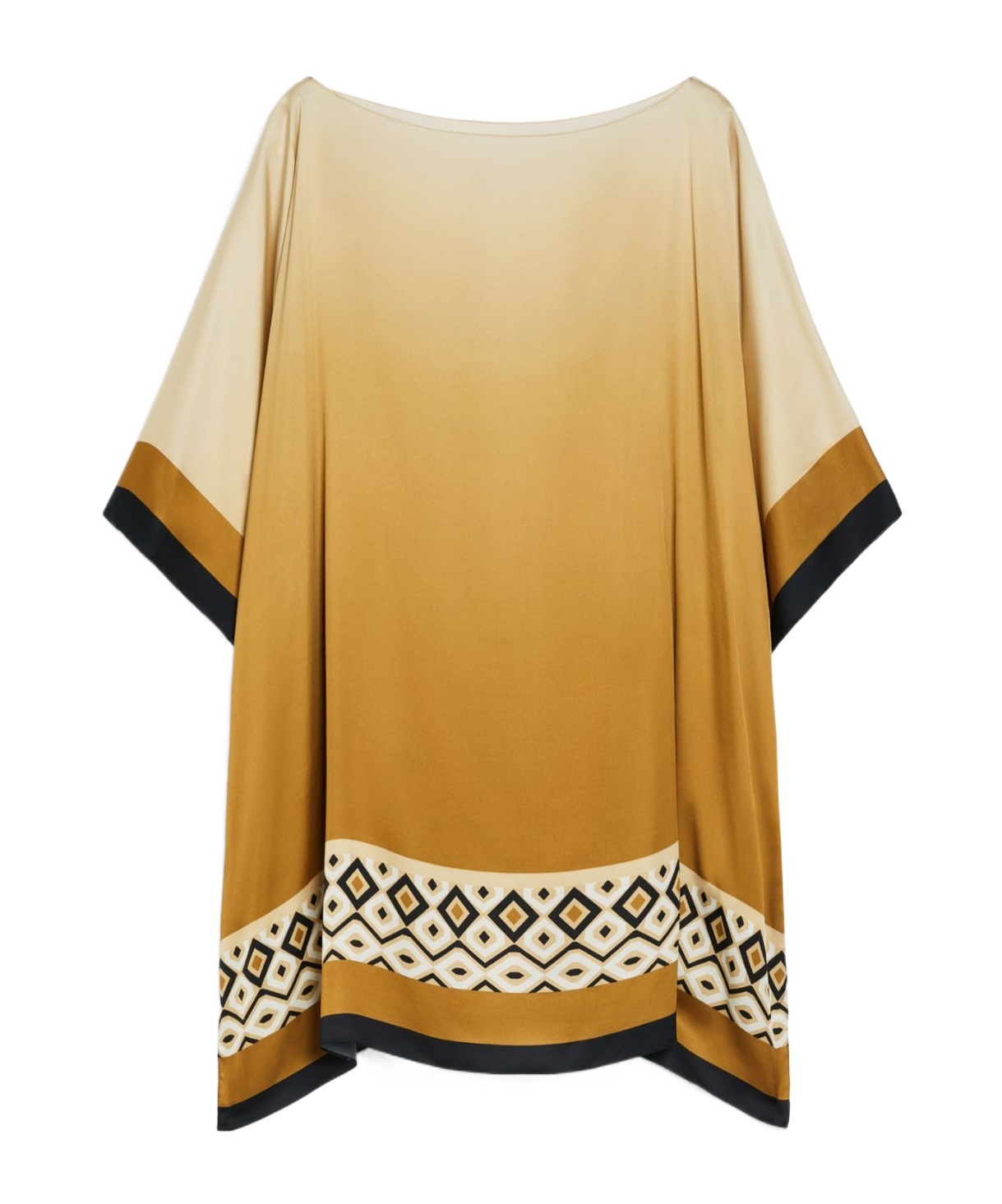 Shop Max Mara Oversized Printed Satin Tunic