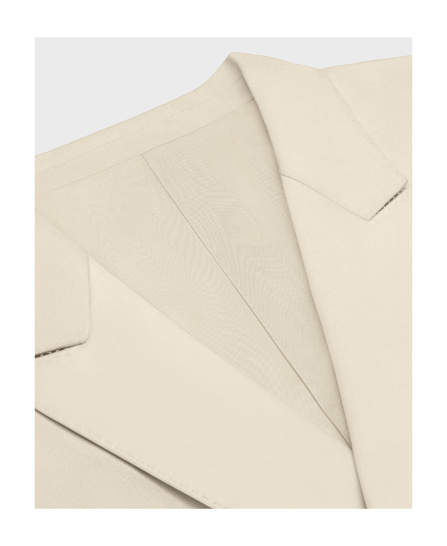 Celine Logo Casual Suit Jacket In Nude