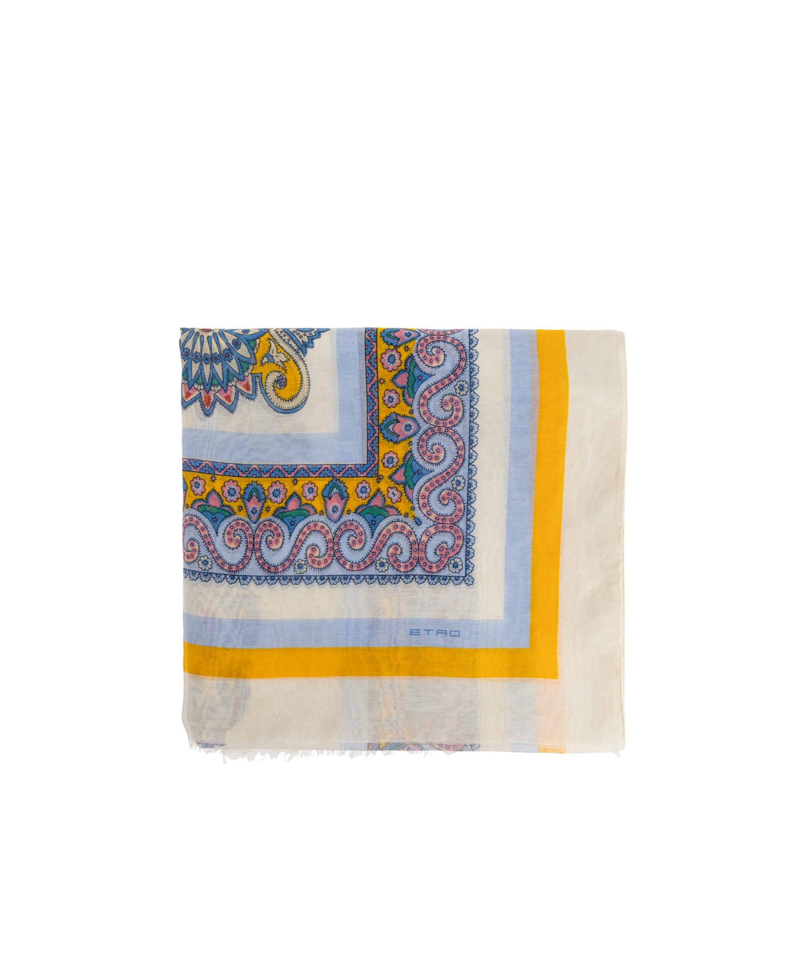 Etro Cotton Scarf In Nude