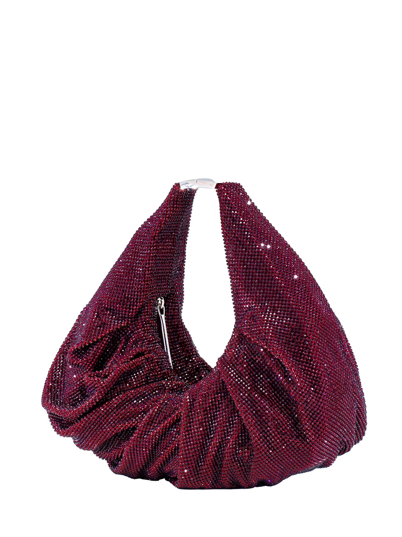 Benedetta Bruzziches Yennefer Shoulder Bag In Burgundy