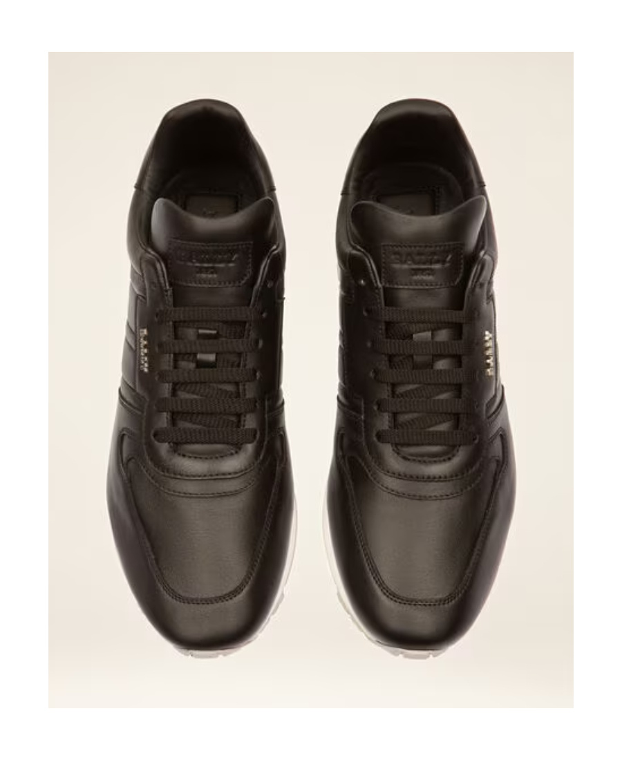 Bally Logo Casual Sports Shoes In Black