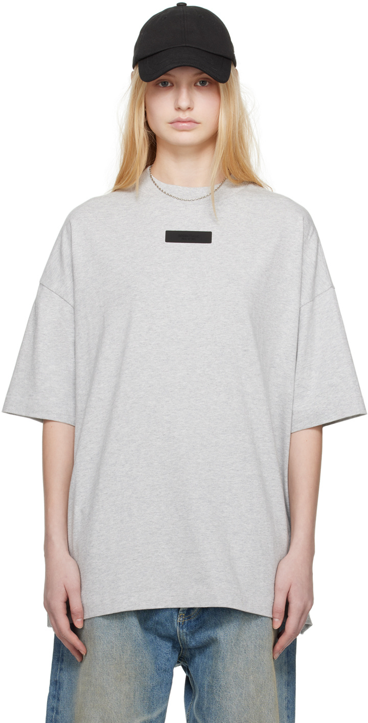 Essentials Item O-neck Short-sleeved T-shirt In White