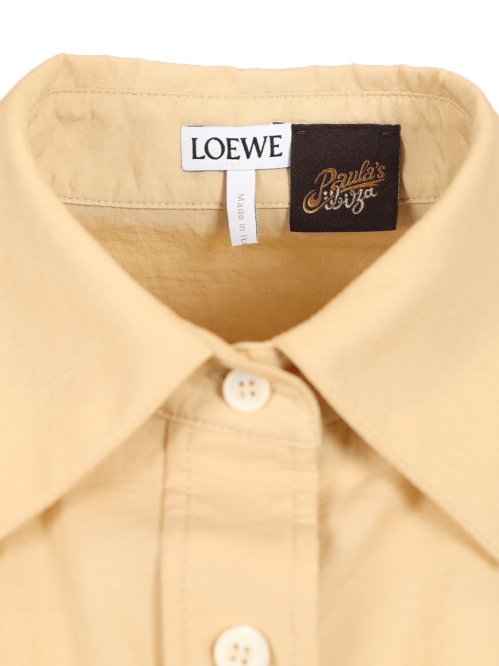 Loewe Lapel Long Sleeve Casual Jacket In Neutral