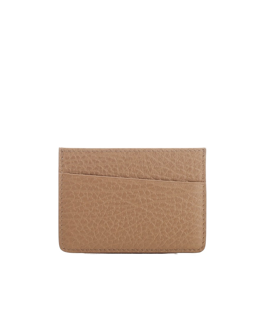 Maison Margiela Four-stitch Logo Cardholder In Brown