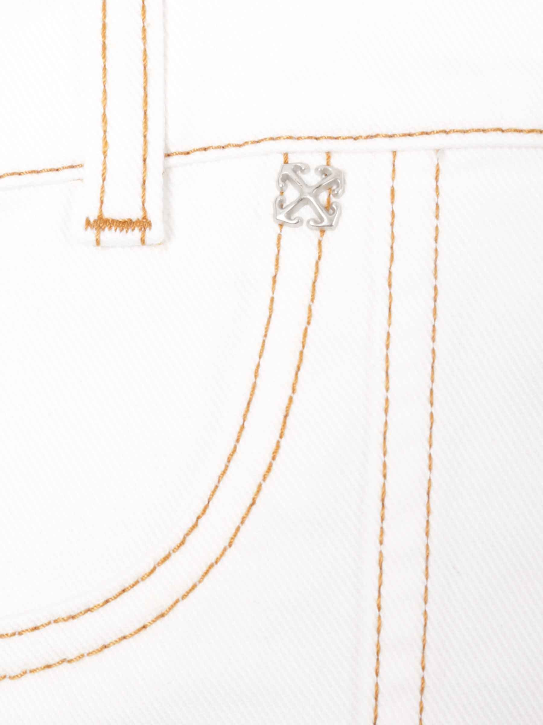 Off-white Quilted Suspenders In White