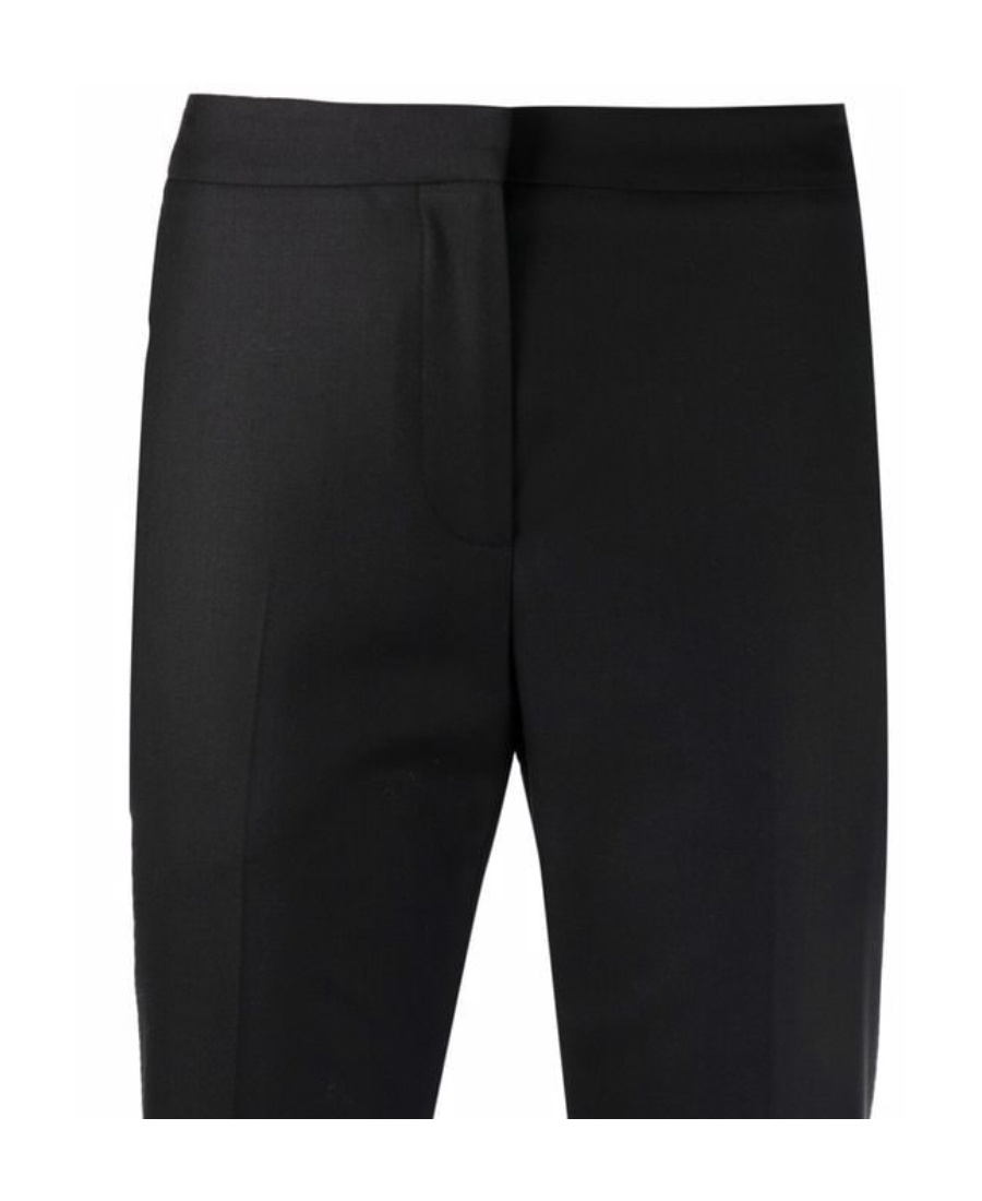 Alexander Mcqueen Tailored Cropped Trousers In Black