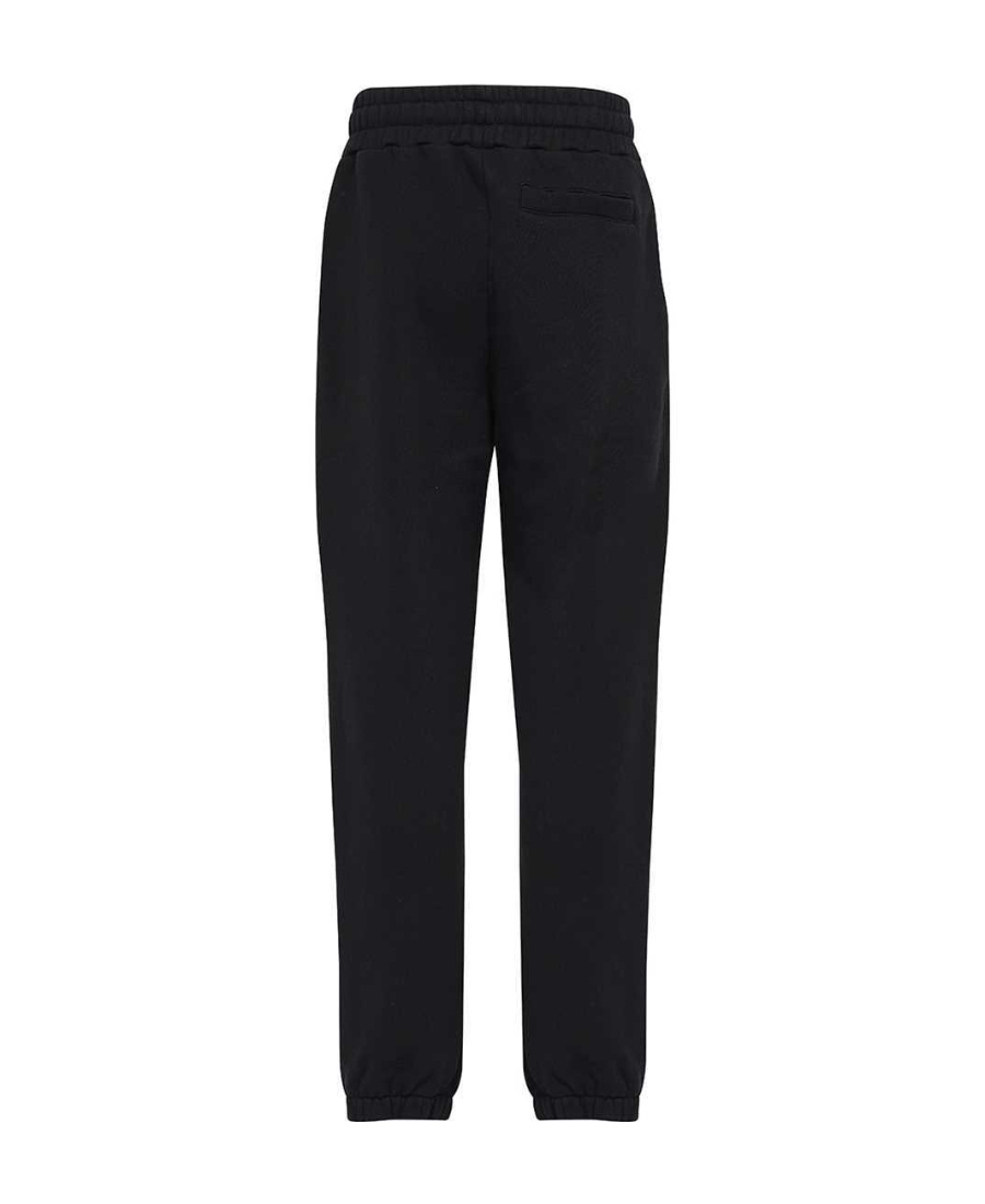 Palm Angels Palm Printed Drawstring Pants In Black
